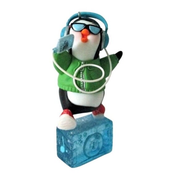 Penguin Christmas Ornament Hallmark One Cool Kid Christmas Tree Decor - Picture 3 of 5